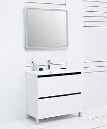 De Aqua Мебель для ванной Ариетта 90, зеркало Смарт – фотография-16