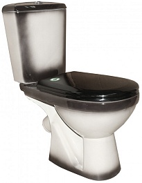 Rosa Унитаз-компакт Комфорт чёрный – фотография-1