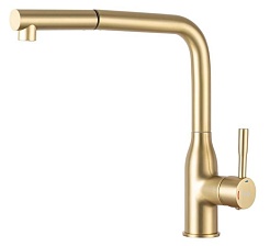 Frap Смеситель для кухни F6096-3 золотой сатин – фотография-1