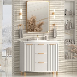 Brevita Мебель для ванной Risacca Crema 90 серая – фотография-1