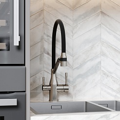 Sancos Смеситель для кухни Orta SC4008BN брашированный никель – фотография-5