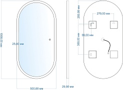 Mixline Зеркало Премьер Виола 50 – фотография-13