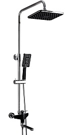 Frap Душевая стойка H57 F2457 хром/черная – фотография-1