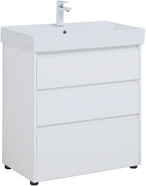 Aquanet Мебель для ванной Nova Lite 75 белая глянцевая – фотография-3