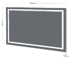 Бриклаер Зеркало Эстель-2 120 LED, сенсор на корпусе – фотография-2
