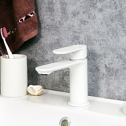 WasserKRAFT Смеситель для раковины чаши Mindel 8503 белый – фотография-13