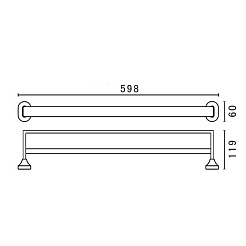 Art&Max Полотенцедержатель Ovale AM-4048B – фотография-2