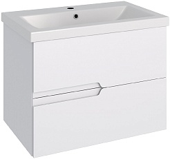 Runo Мебель для ванной Стокгольм 70 подвесная белая – фотография-2