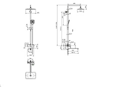 Aquatek Душевая стойка Ника AQ2840MB черный матовый – фотография-6