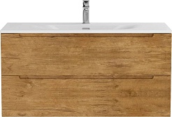 BelBagno Тумба с раковиной Etna 100 подвесная Rovere Nature с раковиной BB-8099-100 – фотография-2