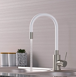 Mixline Смеситель для кухни 35k MLSS-0325 белый – фотография-2