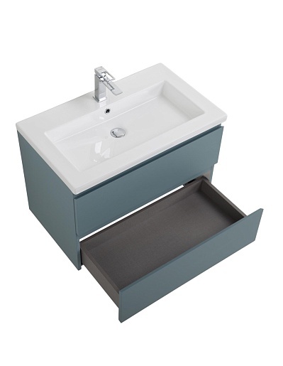 BelBagno Тумба с раковиной Kraft 75 подвесная Голубой матовый – фотография-6