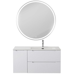 BelBagno Тумба с раковиной Etna 100 R подвесная Bianco Lucido – фотография-13