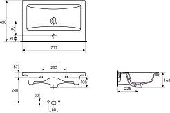 Corozo Мебель для ванной Каролина 70 Z3 белая – фотография-13