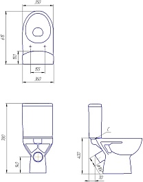 Cersanit Унитаз-компакт Parva new clean on с микролифтом – фотография-9