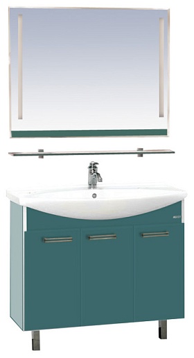 Misty Мебель для ванной Джулия 120 прямая зеленая – фото-1