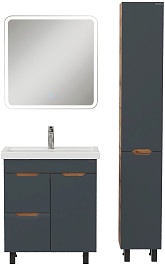 Onika Мебель для ванной Айленд 70 графит/дуб крафт – фотография-2