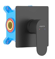 Aquatek Смеситель для душа и ванны Оберон AQ1266MB матовый чёрный