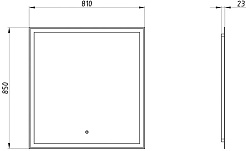 ASB-Woodline Зеркало Марика 81 белое – фотография-4