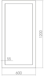 Mixline Зеркало Багет Севилья 60 белое с золотом – фотография-2