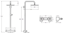 Jacob Delafon Душевая стойка "Aparu E98769-CP" – фотография-2
