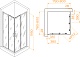 RGW Душевой уголок Passage PA-39 80x80 профиль хром стекло прозрачное – картинка-6
