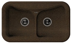 Florentina Мойка гранитная Крит 860 коричневый – фотография-1