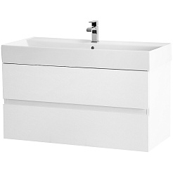 BelBagno Тумба с раковиной Molveno-46 80 подвесная bianco ghiaccio – фотография-1