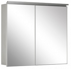 De Aqua Зеркало-шкаф для ванной Алюминиум 100 (AL 506 100 S) серебро – фотография-1