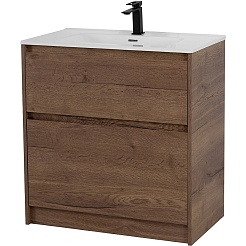 BelBagno Тумба с раковиной Kraft 100 напольная Rovere Tabacco с раковиной BB1000ETL – фотография-1