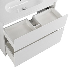 BelBagno Мебель для ванной Kraft 100 напольная Bianco Opaco с раковиной LOV-1000-LVB – фотография-9