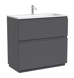 Sancos Тумба под раковину напольная Folk Floor 90 grey soft – фотография-1