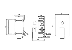 BelBagno Смеситель для душа Romano ROM-VDI-CRM хром – фотография-3