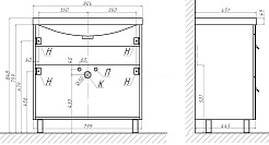 Velvex Тумба под раковину Orlando 60 белая матовая – фотография-3