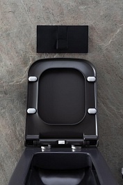 Allen Brau Унитаз подвесной Infinity 4.21011.AN антрацит с крышкой 4.21014.AN – фотография-24