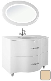 Водолей Мебель для ванной Ариадна 106 Бежевая, Ариадна – фотография-1