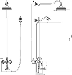 Lemark Душевая система Villa LM4862C хром – фотография-2