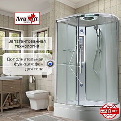 Avacan Душевая кабина 120/80 EM3812LLEDT прозрачная – фотография-2