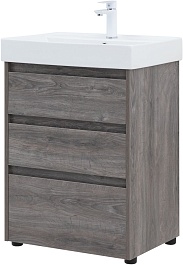 Aquanet Тумба с раковиной Nova Lite 60 дуб рошелье – фотография-4