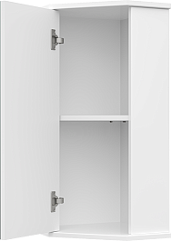 Misty Зеркальный шкаф Лилия 34 угловой белый – фотография-5