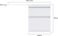 Vivon Тумба под раковину под стиральную машину Donna 130 напольная белый глянец эмаль – фотография-16