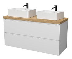 Зов Тумба под раковину Дион 120 подвесная под столешницу матовая белая