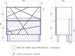 Vigo Мебель для ванной Geometry 2-800 белая/бетон – фотография-13