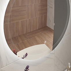 BelBagno Мебель для ванной Eco Cer-N 80 CZR-8095-80 орех шоколад софт ручки сатиновое золото – фотография-7