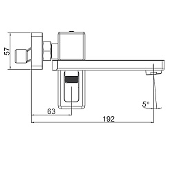 Gappo Смеситель для вынны G17-6 G3217-6 черный – фотография-4