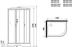 Niagara Душевая кабина Classic NG-3512-14LP – фотография-17