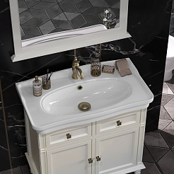 Opadiris Тумба под раковину Кантара 85 слоновая кость – фотография-3