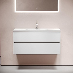 Sancos Мебель для ванной Urban 100 белый глянец – фотография-7