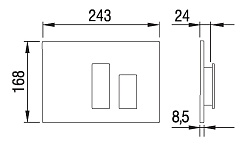 Schwab Кнопка смыва Genera белый – фотография-2