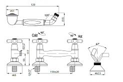 Cezares Смеситель RETRO-D-03 для душа – фотография-2